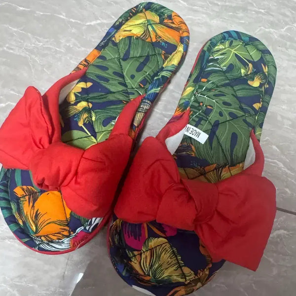 [BUNJANG] Big Ribbon Indoor Slippers / 왕리본 실내 슬리퍼