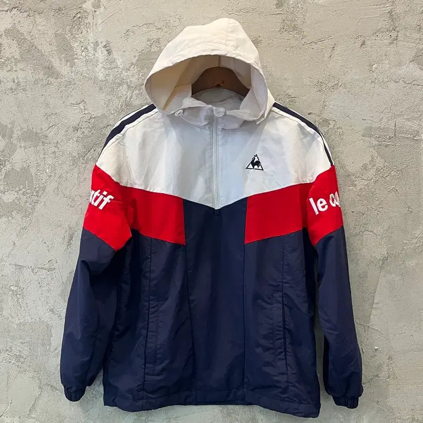 [BUNJANG] Le Coq Sportif Old School Windbreaker Jacket Size 85 / (85) 르꼬끄 올드스쿨 바람막이