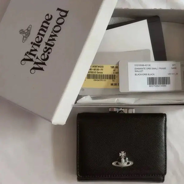[BUNJANG] Vivienne Westwood Diamante Orb Wallet Black / 비비안웨스트우드 지갑 블랙 디아망떼 orb