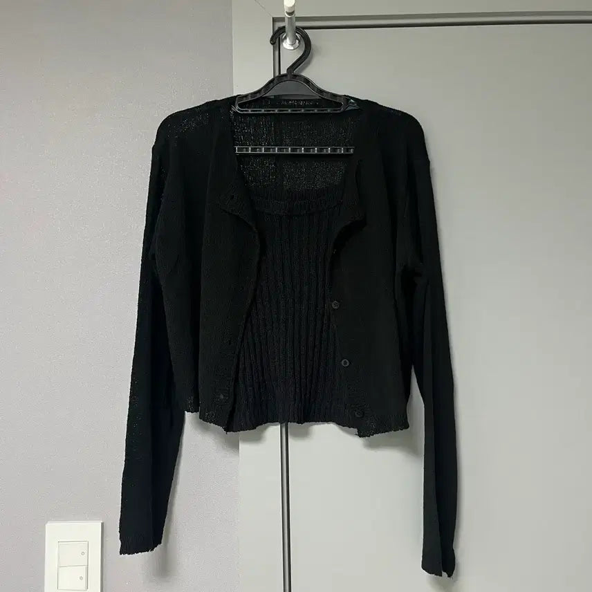 [BUNJANG] Sleeveless Cardigan Set / 데일리룩 여름 나시가디건 세트
