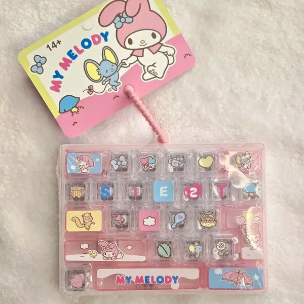 [BUNJANG] Sanrio My Melody Giant Keycap Keychain / 산리오 마이멜로디 대왕키캡 키링