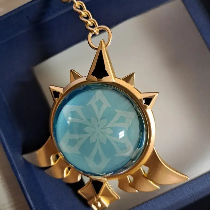 [BUNJANG] Genshin Impact Mondstadt Cryo Bischof Official Merchandise Keychain / 공식)원신 몬드 얼음 신의 눈 공식 굿즈 키링 판매