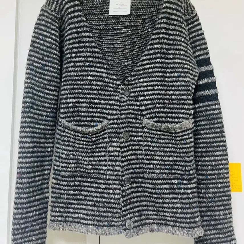 [BUNJANG] Thom Browne Striped Fringe Cardigan / 톰브라운 가디건
