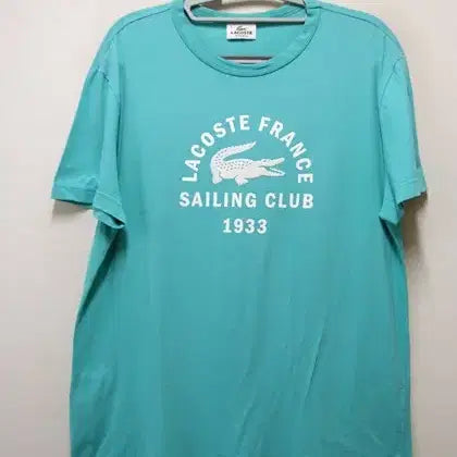 [BUNJANG] Lacoste Big Printing Cotton Round Neck T-Shirt / 라코스테 빅프린팅 면라운드티 택4