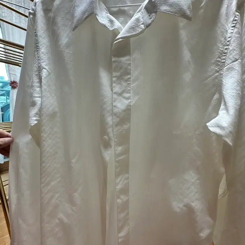 [BUNJANG] Dior Men Cannage Pattern Shirt Ivory / 디올 맨 까나쥬 패턴 셔츠 아이보리