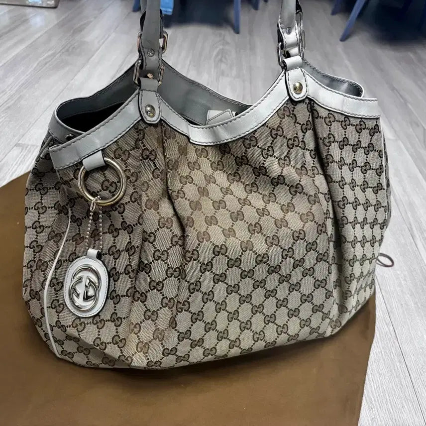[BUNJANG] Gucci GG Canvas Sukey Tote Bag / 구찌 GG 캔버스 수키백 토트백
