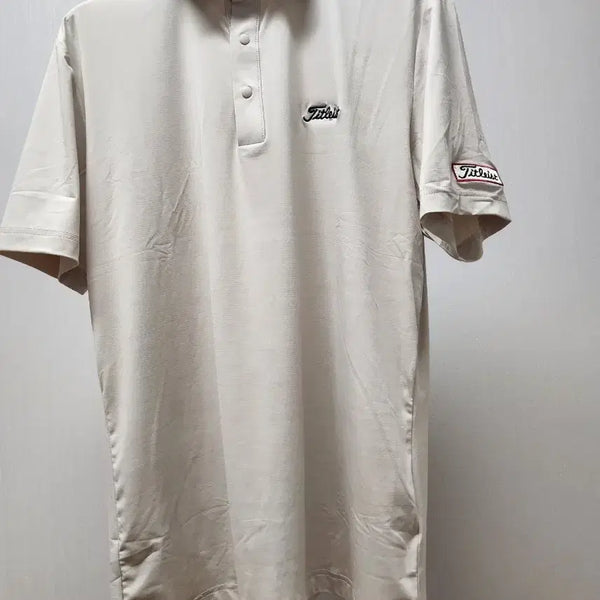 [BUNJANG] Titleist Men's Short Sleeve Polo Shirt Beige Size 100 / 타이틀리스트 반팔 카라티 베이지 (새상품) 100