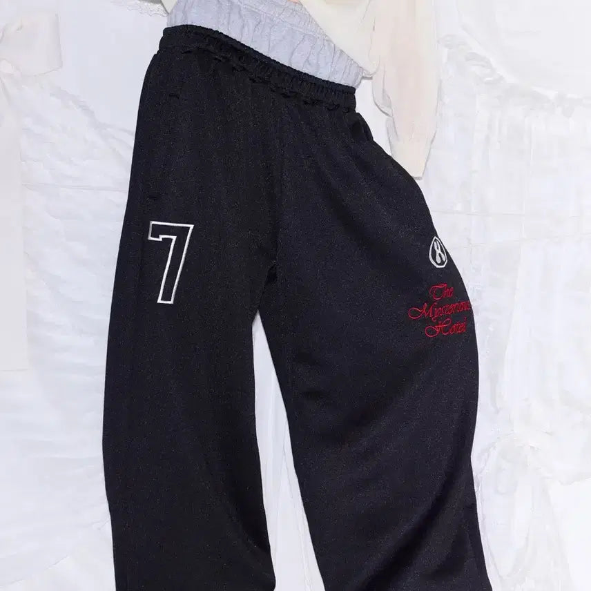 [BUNJANG] Mysterious Hotel Layered Jersey Pants - Black / 미스테리어스호텔 LAYERED JERSEY PT - BLACK