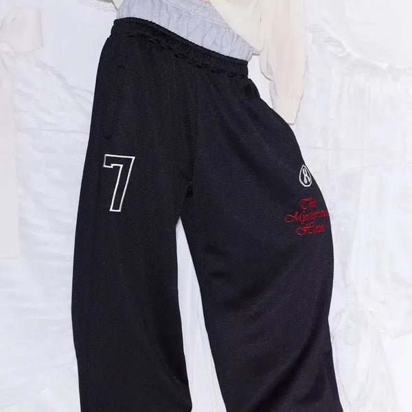 [BUNJANG] Mysterious Hotel Layered Jersey Pants - Black / 미스테리어스호텔 LAYERED JERSEY PT - BLACK