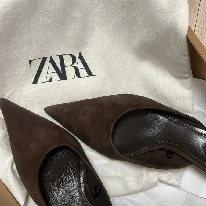 [BUNJANG] Zara Suede Mules / 자라 스웨이드 뮬