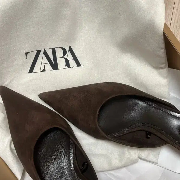 [BUNJANG] Zara Suede Mules / 자라 스웨이드 뮬
