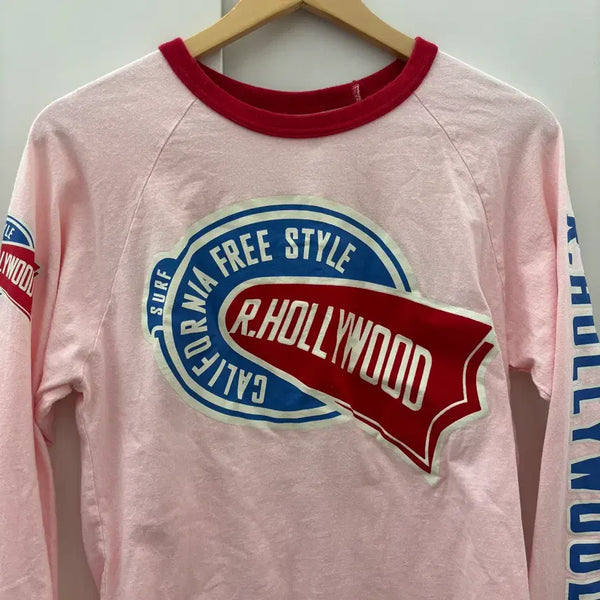 [BUNJANG] Japanese Vintage Red Point Long Sleeve Pink / 일본빈티지) 레드 포인트 롱슬리브 핑크