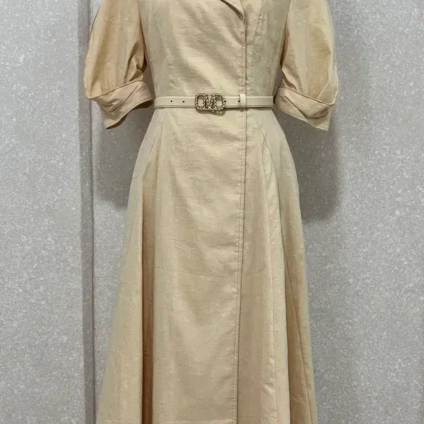 [BUNJANG] Luxury Puff Sleeve Belted Midi Dress / (새상품)송혜교 착용샷 원피스(정가 1,290,000)