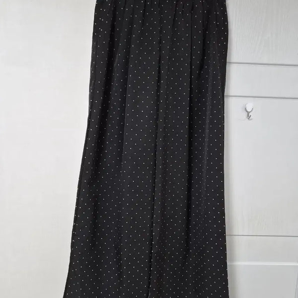 [BUNJANG] Black Dot Wide Pants / 블랙 도트 와이드 팬츠