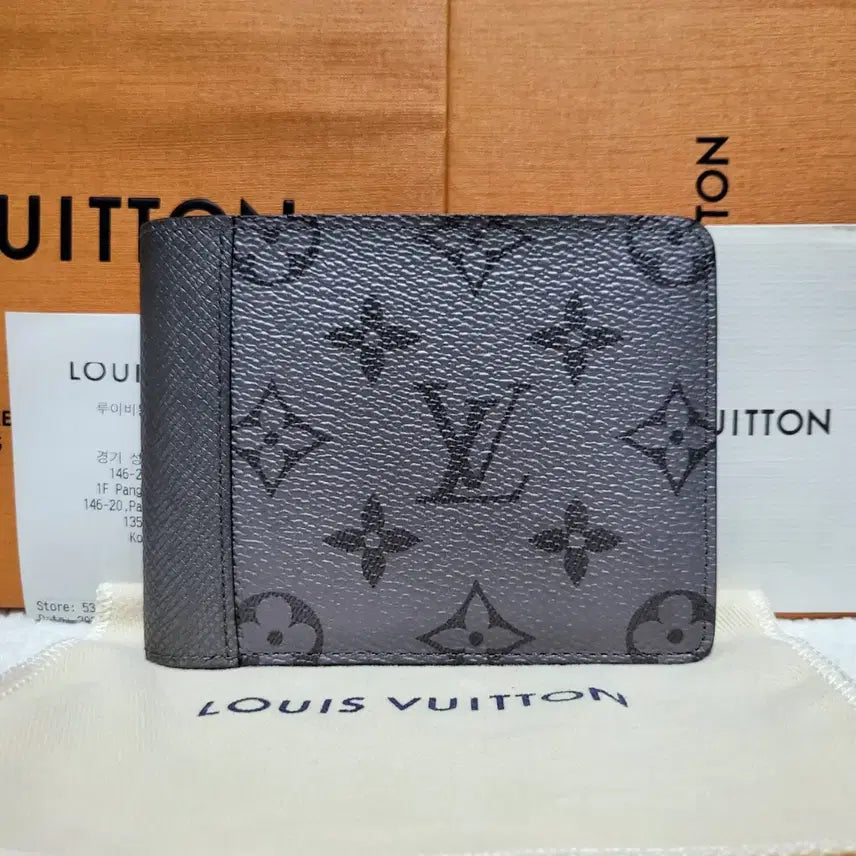 [BUNJANG] Louis Vuitton Gunmetal Monogram Multiple Wallet / [풀구성] 루이비통 건메탈 멀티플 반지갑