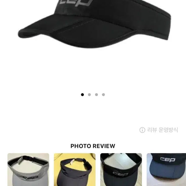 [BUNJANG] Cep Foldable Visor Cap Black / Cep 폴더블 바이저 블랙 선캡