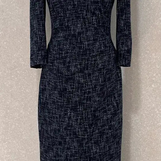 [BUNJANG] MICHAA Navy Tweed Square Neck Dress / (새상품)미샤 트위드 원피스 (정가 889,000)