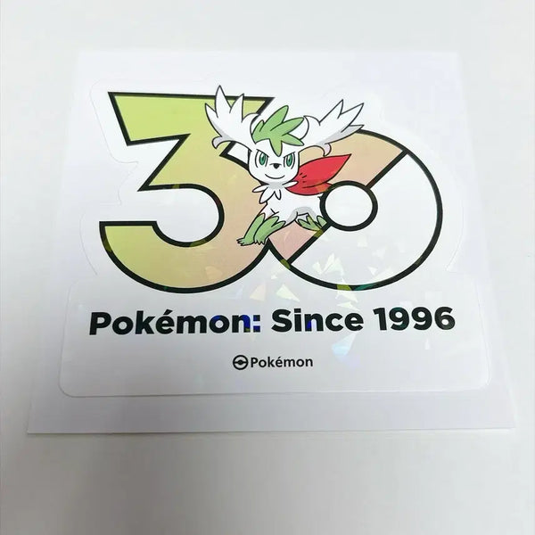 [BUNJANG] Pokemon 30th Anniversary Shaymin Sky Form Logo Sticker / 포켓몬스터 포켓몬 30주년 쉐이미 스카이폼 로고 스티커