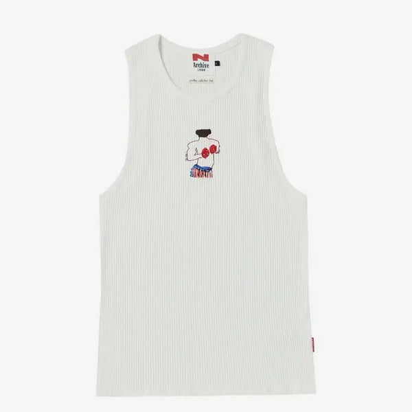 [BUNJANG] Encachette Beyond Closet The New Wild Sleeveless White / [남녀공용S]엔아카이브 비욘드클로젯 더 뉴 와일드 슬리브리스 화이트