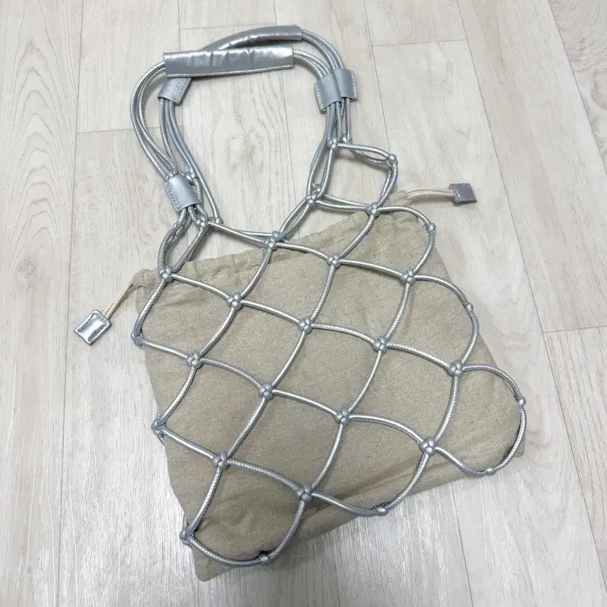 [BUNJANG] Silver Net Bag / 실버 네트백 (도쿄 구매)