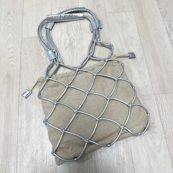 [BUNJANG] Silver Net Bag / 실버 네트백 (도쿄 구매)