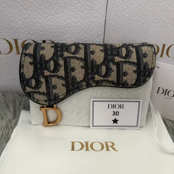 [BUNJANG] Dior Oblique Saddle Card Holder / [S급 정품 25년식 풀구성] 디올 오블리크 새들 카드지갑