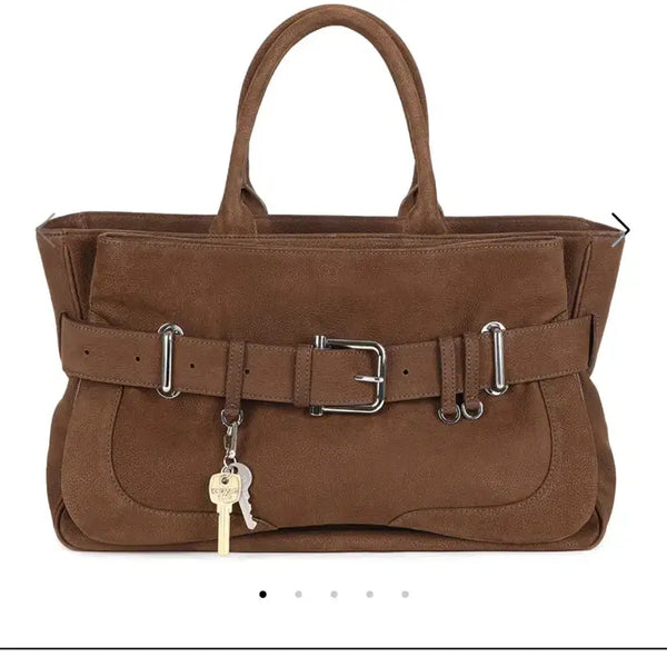 [BUNJANG] OSOI Brocle Nubuck Tote Bag - Brown / OSOI 오소이 브로클 토트백 누벅 브라운