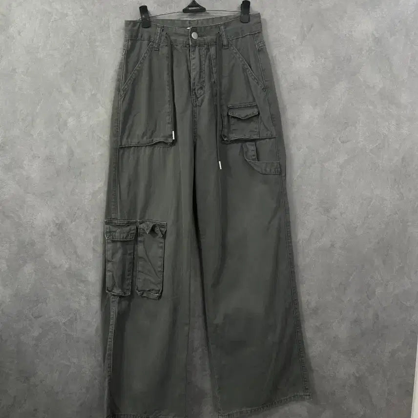 [BUNJANG] Olive Green Cargo Pants (Size S) / 카고바지 올리브 그린 실측 S