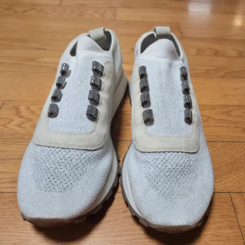 [BUNJANG] Brunello Cucinelli Monili Knit Slip-On Sneakers / 브루넬로 쿠치넬리 모니리 니트 스니커즈 (41/260mm)