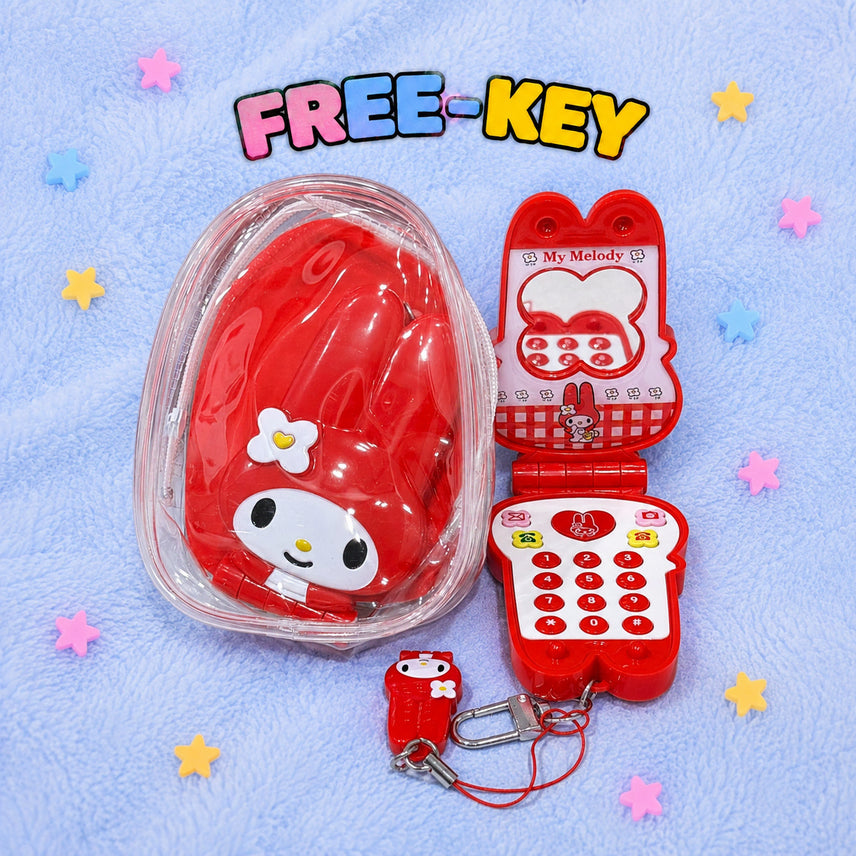 [BUNJANG] Sanrio My Melody Folder Phone Strap / [새상품] 산리오 마이멜로디 폴더폰 핸드폰 키링