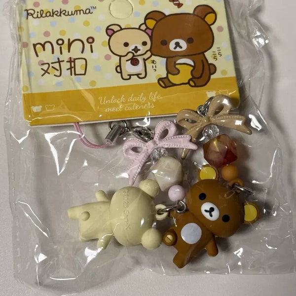 [BUNJANG] Rilakkuma & Korilakkuma Keyring Set / 리락쿠마 , 코리락쿠마 키링