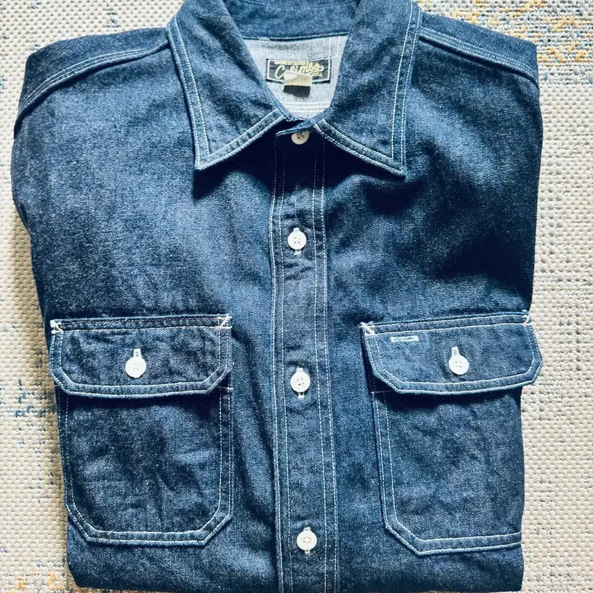[BUNJANG] Colimbo Hill Head 10oz Denim Work Shirt / 콜림보 힐헤드 10oz 데님 워크셔츠