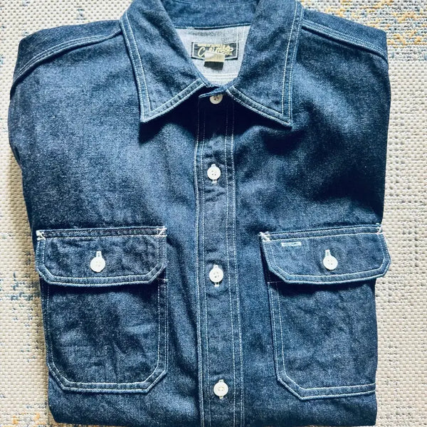 [BUNJANG] Colimbo Hill Head 10oz Denim Work Shirt / 콜림보 힐헤드 10oz 데님 워크셔츠