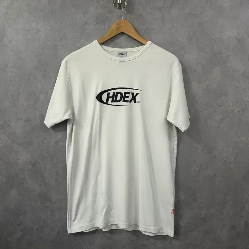 [BUNJANG] HDEX Logo Short Sleeve T-Shirt White L / HDEX 로고 반팔 티셔츠 화이트 L