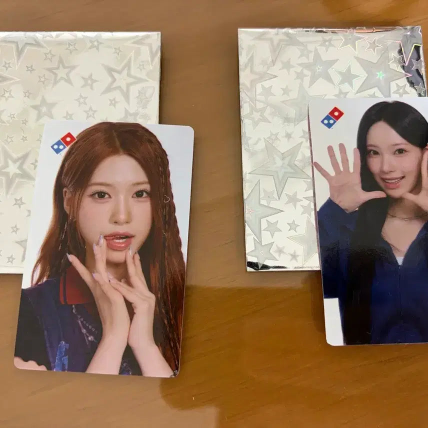 [BUNJANG] Domino's Pizza x Lysnne Wony & Jena Bundle Set Photocards / 도미노피자 리센느 원이&제나 포토카드 일괄 판매합니다