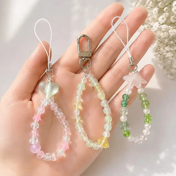 [BUNJANG] Beaded Strap Charm with Heart Pendant / 키링 재고정리  3개 9,900원 무료배송