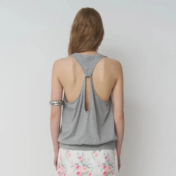 [BUNJANG] Preper Preper Back Hole Sleeveless Top / 프리퍼프리퍼 백 홀 나시