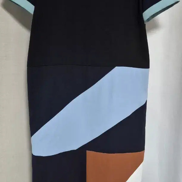 [BUNJANG] Recto Color Block Long Dress / 렉토 컬러블럭 롱원피스