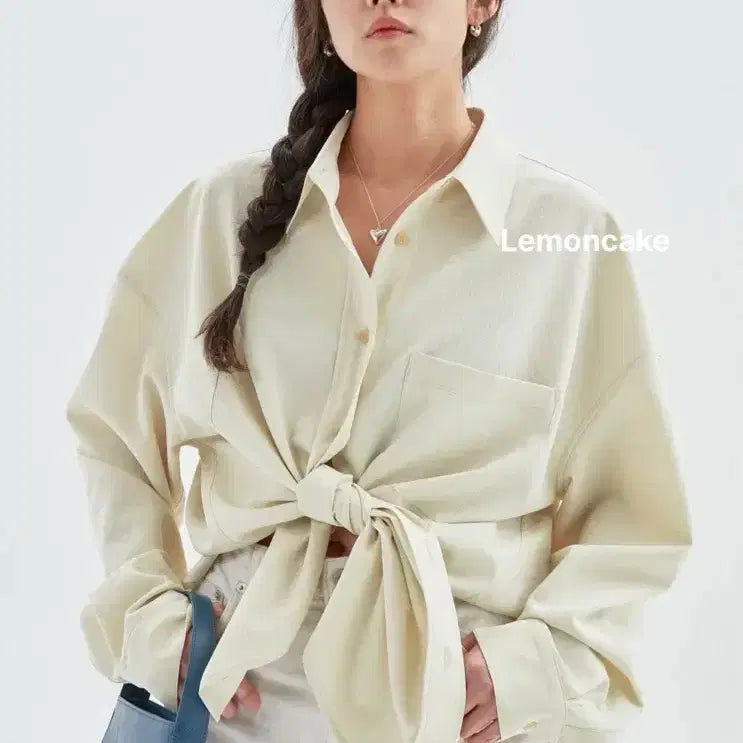 [BUNJANG] ETHOS CREAM LEMAIN SHIRT / [택포] ETHOS 에토스 셔츠 CREAM LEMAIN SHIRT