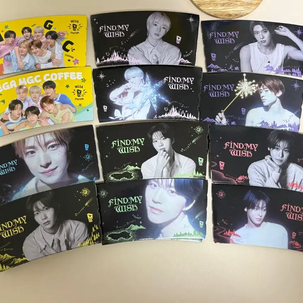 [BUNJANG] NCT WISH Mega Coffee Cup Holder Bundle Set / 메가커피 엔시티 위시 컵홀더 일괄