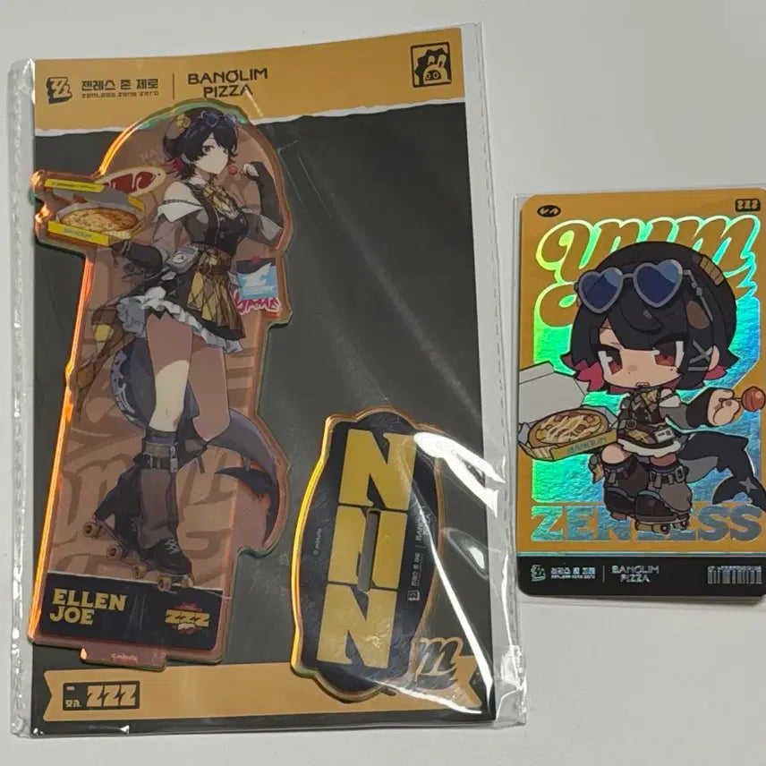 [BUNJANG] Rollpizza x Genless Zone Zero Ellen Acrylic Stand & Photocard Set / 반올림피자 젠레스 존 제로 엘렌조 아크릴 스탠드 포토카드