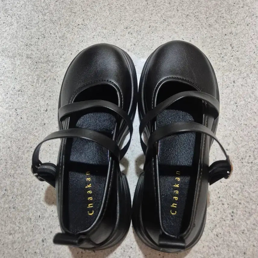 [BUNJANG] Chakan Gudu Black Mary Jane Loafers / 착한구두 블랙 메리제인 로퍼 구두 230