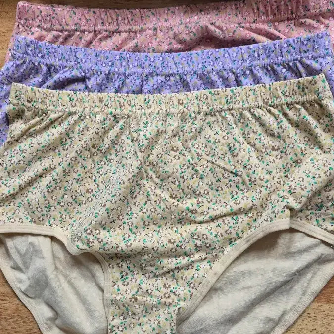 [BUNJANG] Women's Cotton Spandex Panties - 3 Piece Bundle / 여성 새팬티 77  3장