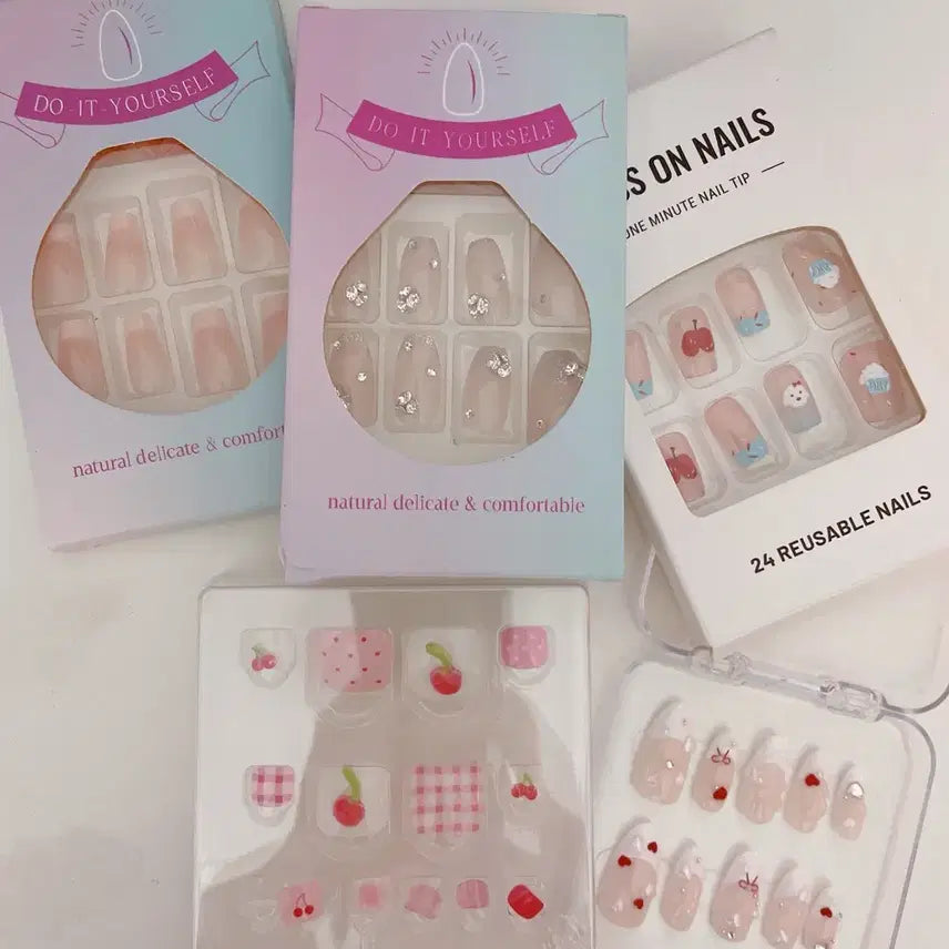 [BUNJANG] Nail Tips & Pedicure Tips Set / 네일팁 패디팁 다 만원에 가져가세용