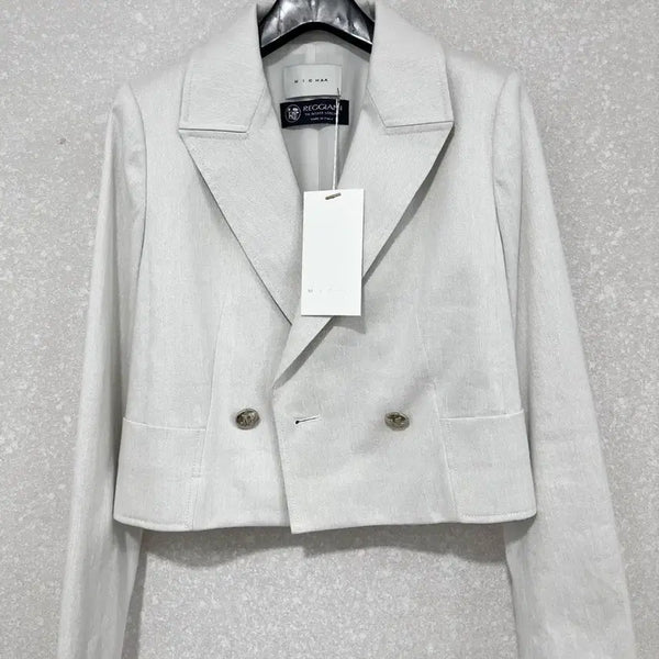 [BUNJANG] MICHAA Pearl White Crop Jacket / (새상품)미샤 크롭 자켓 (정가 829,000)