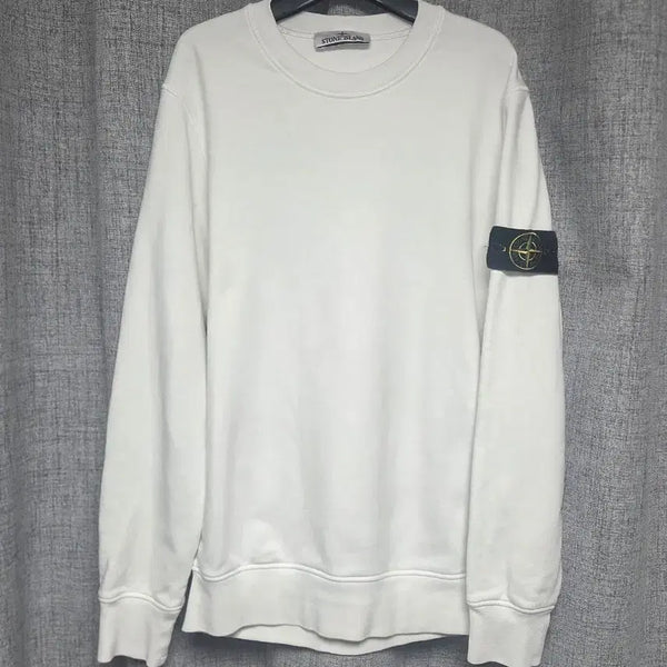 [BUNJANG] Stone Island Sweatshirt White M / [26년식/정품]스톤아일랜드 맨투맨 화이트