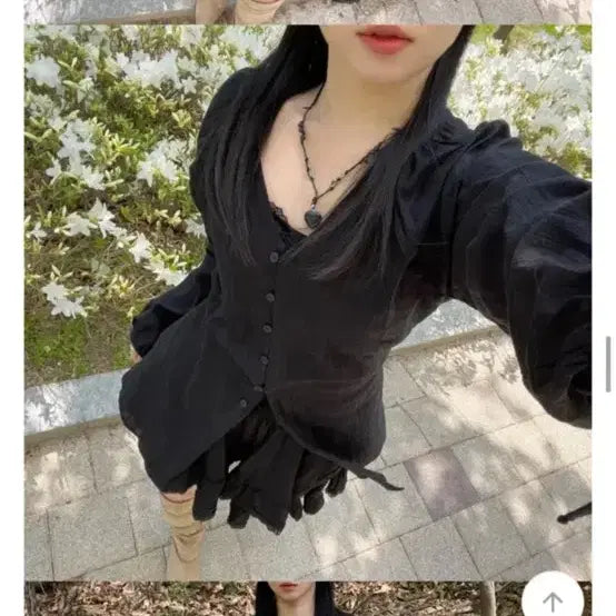 [BUNJANG] Black Linen Mini Dress Set / [여름살안타는템세트]블랙 린넨 원피스 세트