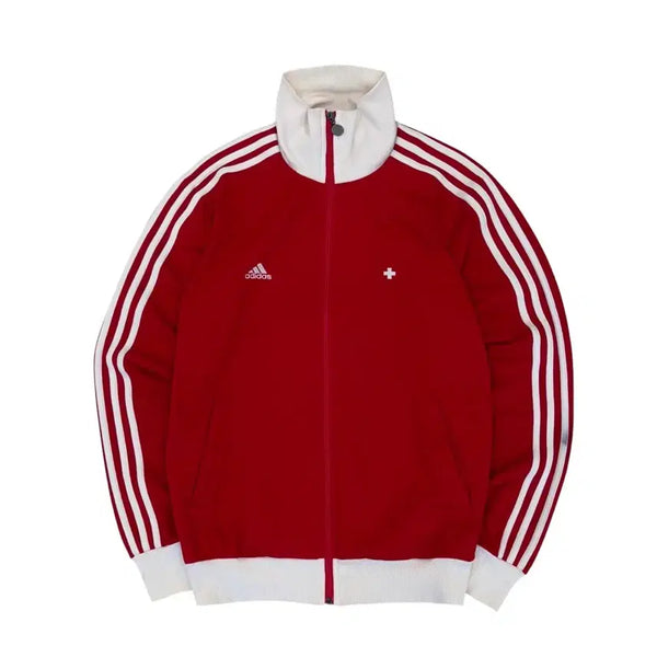 [BUNJANG] Adidas 08 Swiss Track Top Jersey Red Vintage XL / 08년도 아디다스 올드스쿨 빈티지 스위스 트랙탑 져지 레드 (XL)