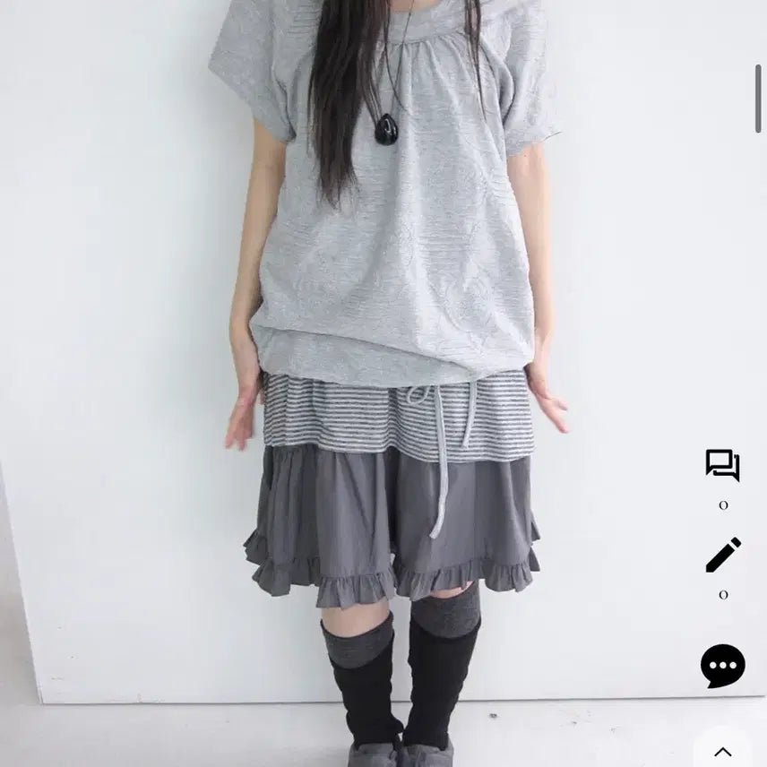 [BUNJANG] HippidyDippy Pure Frill Skirt / 히피디피 순수 프릴 스커트