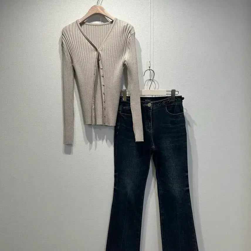 [BUNJANG] SIE Ribbed Knit Cardigan / 시에 골지 니트 가디건